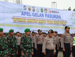 Siap Amankan Pemilu, Polresta Deli Serdang Laksanakan Apel Gelar Pasukan Ops Mantap Brata Toba 2023 – 2024