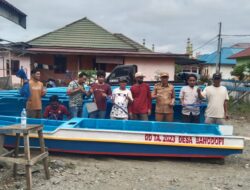 Bentuk Perhatian, Nelayan Bahodopi Dapat Bantuan Perahu