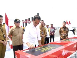 Presiden Jokowi Resmikan Jalan Tol Indralaya-Prabumulih