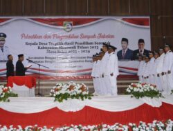 13 Kades Terpilih Se-Kabupaten Morowali Masa Bakti 2023-2029 Resmi Di Lantik