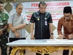 Pj Bupati Merangin Teken NPHD dengan KPU