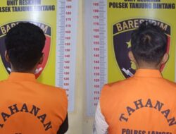 Dua Pelaku Curanmor Diringkus Polsek Tanjung Bintang