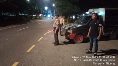 Polsek Batang Kuis Laksanakan Patroli di Jalur Bandara KNIA, Antisipasi Balap Liar Dan Kejahatan 3C