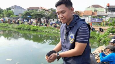 Caleg Dapil III Nasdem Bagas Angga Wildan, Gelar Mancing Santai di Situ Rawa Lumbu