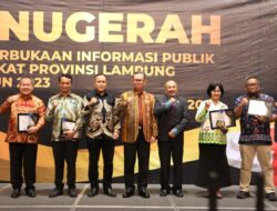 Pemkot Bandar Lampung Raih Anugerah Keterbukaan Informasi Publik Terbaik Tahun 2023