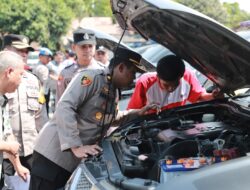 Wakapolres Kediri Cek Ranmor Dinas Persiapan Hadapi Nataru dan Pemilu 2024