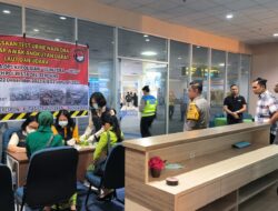 Ops Lilin Toba 2023, Polresta Deli Serdang Gelar Tes Urin Terhadap Awak Maskapai Penerbangan dan Masinis di Bandara KNIA