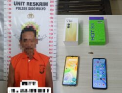 Tiga Pelaku Pencurian dan Penadah Handphone Curian di Lampung Selatan Diamankan Polisi