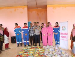 Dibantu Polres Pali, Pertamina EP 2 Pendopo Field Bagikan Bantuan Untuk Warga 3 Desa