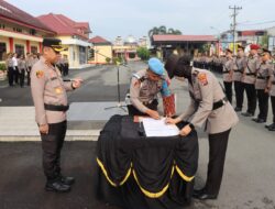 Kapolresta Deli Serdang Pimpinan Sertijab PJU dan Kapolsek