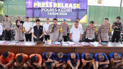 Awal Tahun 2024, Polres Kediri Ungkap 3 Kasus