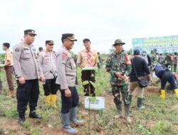 Bersama TNI, Polres PALI Tanam 6000 Pohon