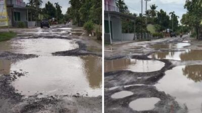 Sempat Viral, Dinas PUPR Lamsel Siap Perbaiki Ruas Jalan Bumidaya-Bumirestu