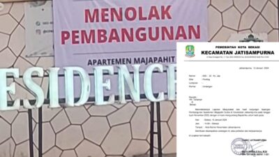 Mediasi Warga Jatisampurna dan Management MAJ Apartemen Gagal, Pihak MAJ Apartemen Mangkir