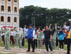 Senam Sehat Merangin, Dibuka Gubernur Jambi, Diikuti Ribuan ASN, Polisi dan TNI