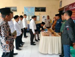 Pelantikan dan Pengambilan Sumpah Janji KPPS di Kediri Dikawal TNI-POLRI