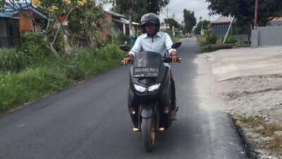 Jalan Utama Desa Wonosari Tanjung Morawa Diperbaiki, Warga : Terima Kasih Bapak Bupati Deli Serdang