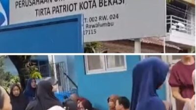 Air PDAM Mati, Puluhan Emak-emak di Perum Pondok Hijau Bekasi Geruduk Kantor PDAM