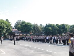 Polres Kediri Gelar Apel Kesiapan Libur Panjang Isra’ Miraj, Imlek dan Akhir Pekan