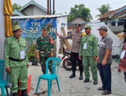 Sinergitas TNI dan Polri di Kediri Menjaga Keamanan di TPS Pemilu 2024