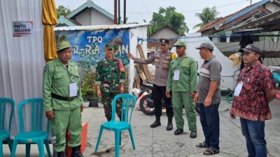 Sinergitas TNI dan Polri di Kediri Menjaga Keamanan di TPS Pemilu 2024