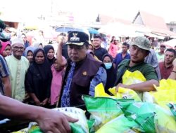 Cegah Inflasi, H Mukti Gelar OP di Pasar Pamenang