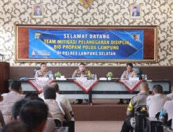 Minimalisir Pelanggaran, Bidpropam Polda Lampung Lakukan Mitigasi Pelanggaran Disiplin di Polres Lamsel