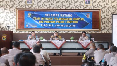 Minimalisir Pelanggaran, Bidpropam Polda Lampung Lakukan Mitigasi Pelanggaran Disiplin di Polres Lamsel