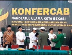 Ayi Nurdin Sebagai Ketua Tanfidziyah Dan KH Abu Bakar Rahzis Sebagai Ketua Rois Syuriah PCNU Kota Bekasi Periode 2024-2029