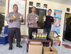 Ops Pekat Semeru 2024, 3 Penjual dan Puluhan Miras Siap Edar Diamankan Polsek Wates