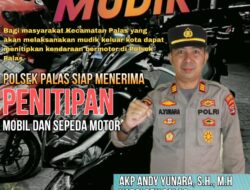 Polsek Palas Buka Pelayanan Penitipan Motor Gratis Selama Mudik Lebaran