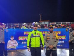 Polres Lamsel Berikan Pengawalan Motor Mudik Lebaran 2024