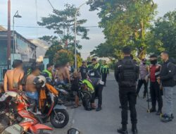 Diduga Balap Liar, Polres Kediri Ratusan Sepeda Motor Di Amankan