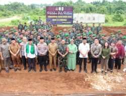 Peletakan Batu Pertama Barak/Rumah Prajurit Kodim 1311/Morowali