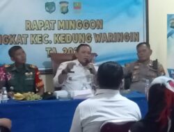 Minggon Kecamatan Kedung Waringin Hanya Dihadiri Dua Kepala Desa