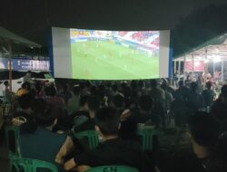 Meski Timnas Indonesia U-23 Kalah, Nobar Forkopimcam Bersama Tokoh dan Masyarakat di Cikarang Utara Sangat Meriah