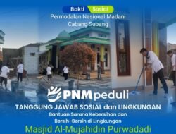 HUT PNM Ke-25, Diselenggarakan Dengan Kegiatan Baksos di Masjid Purwadadi Subang