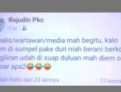 Unggahan Akun Fb Rajudin Pkc Diduga Sudutkan Profesi Wartawan