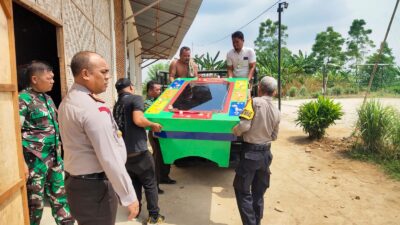 Bersama TNI, Personel Polsek Tanjung Morawa Grebek Tempat Judi Tembak Ikan