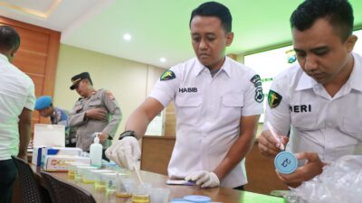 Tes Urine Mendadak, Personel Polres Kediri Dinyatakan Negatif