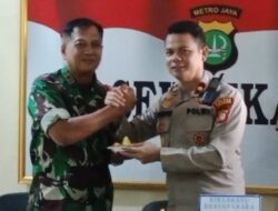 Jajaran Polsek Cikarang Dapat Kejutan Dari Koramil 07 di Momentum HUT Bhayangkara ke 78