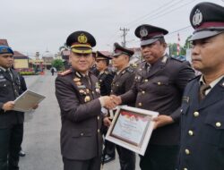 Polresta Deli Serdang Berikan Reward Kepada Personil Berprestasi di HUT Bhayangkara Ke-78