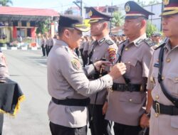 Kapolresta Deli Serdang Pimpin Serah Terima Jabatan 2 Kabag dan 5 Kapolsek