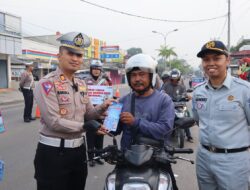 Polres Lamsel Melakukan Kampanye Keselamatan Berlalu-lintas