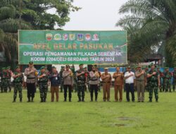 Polresta Deli Serdang Hadiri Apel Gelar Pasukan TNI Jelang Pilkada Serentak 2024 di Kodim 0204/DS