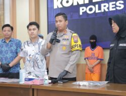 Gelar Press Release, Polres Kediri Ungkap Pelaku Perampokan 2 Minimarket