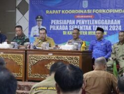 Rapat Persiapan Pilkada, H.Mukti Minta Tingkatkan Partisipasi Masyarakat