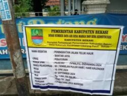 DSDABMBK Kabupaten Bekasi Diduga Kongkalingkong Dengan Kontraktor CV Bintang Jaya Mandiri.