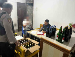 Polres Lamsel Ungkap Penjualan Minuman Beralkohol Ilegal