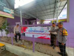 Polsek Sukatani pasang Spanduk Anti Tawuran di SMK Teknikom Upaya Preventif Cegah Konflik Pelajar